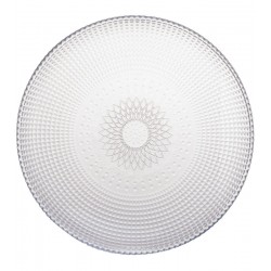 Prato 19cm Para Sobremesa Oriental de Vidro